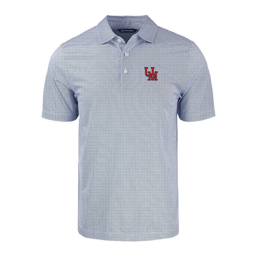 Cutter & Buck Ole Miss Pike Eco Symmetry Print Recycled Polo