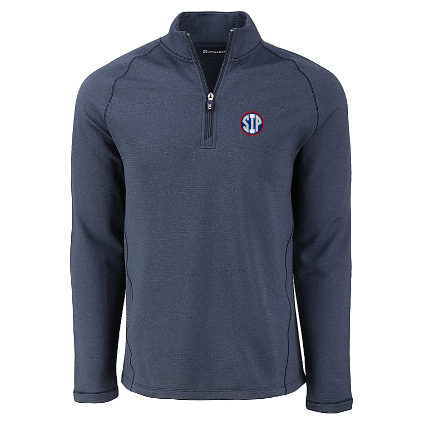 Peshastin Eco Fleece Half Zip Mens Navy Pullover- SIP Logo
