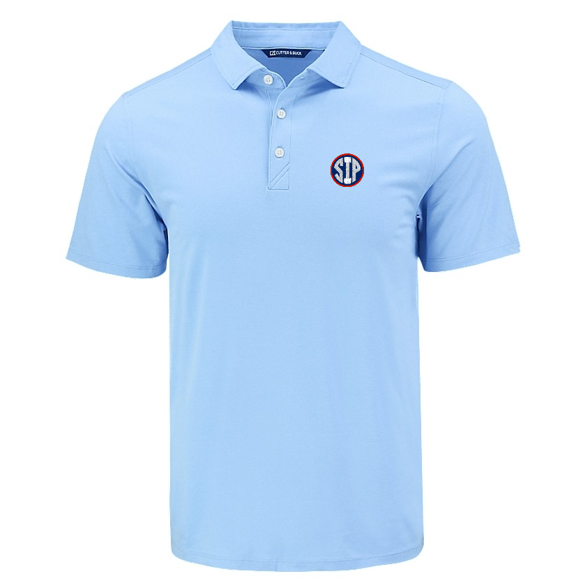 Cutter and Buck Coastline Epic Comfort Powder Blue Polo with SIP Logo