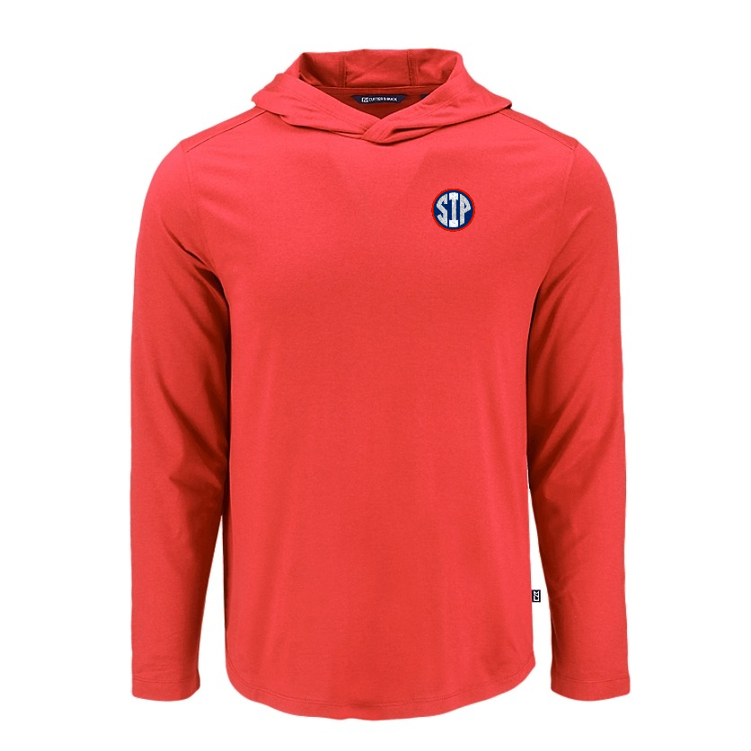 Cutter and Buck SIP Hooded Pullover - Red