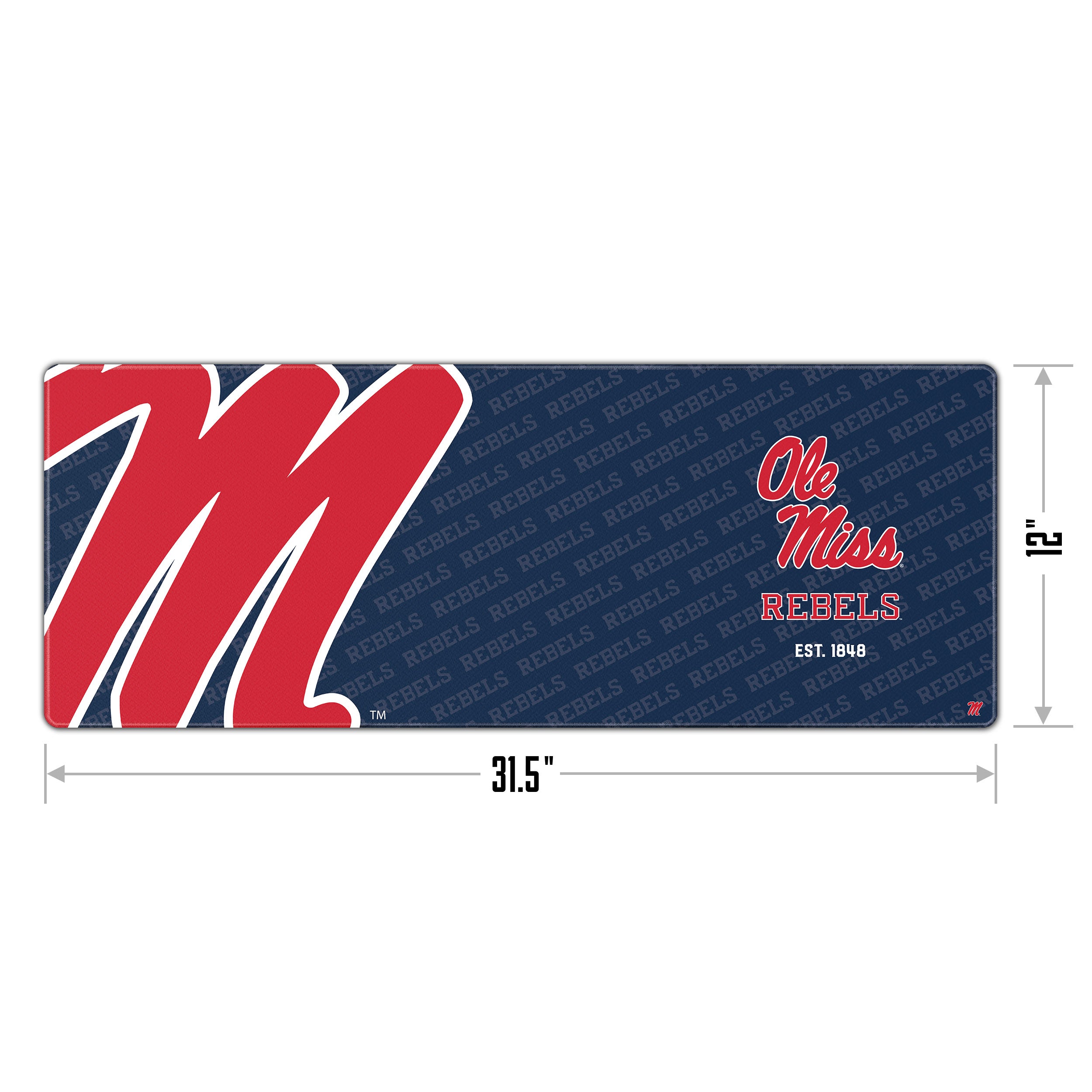 Ole Miss Desk Pad 31.5x12