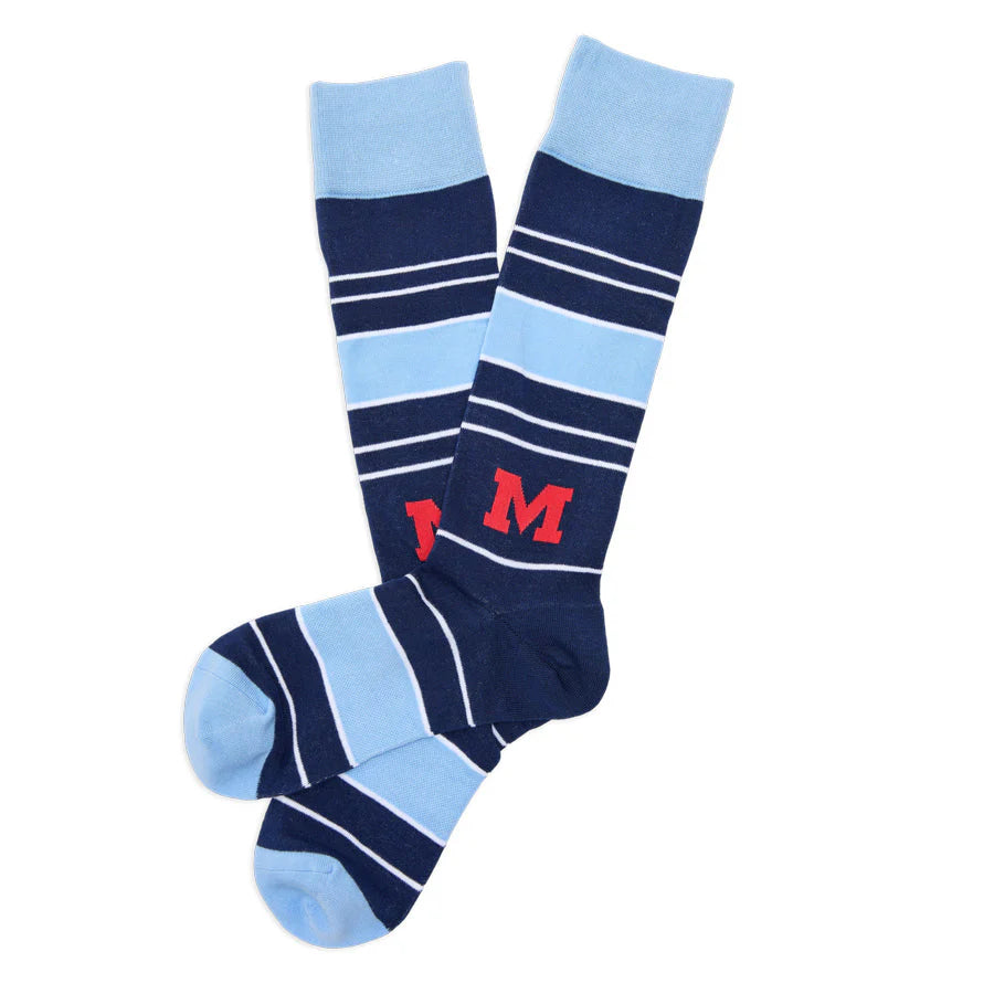 DeadSoxy Ole Miss Navy M Socks