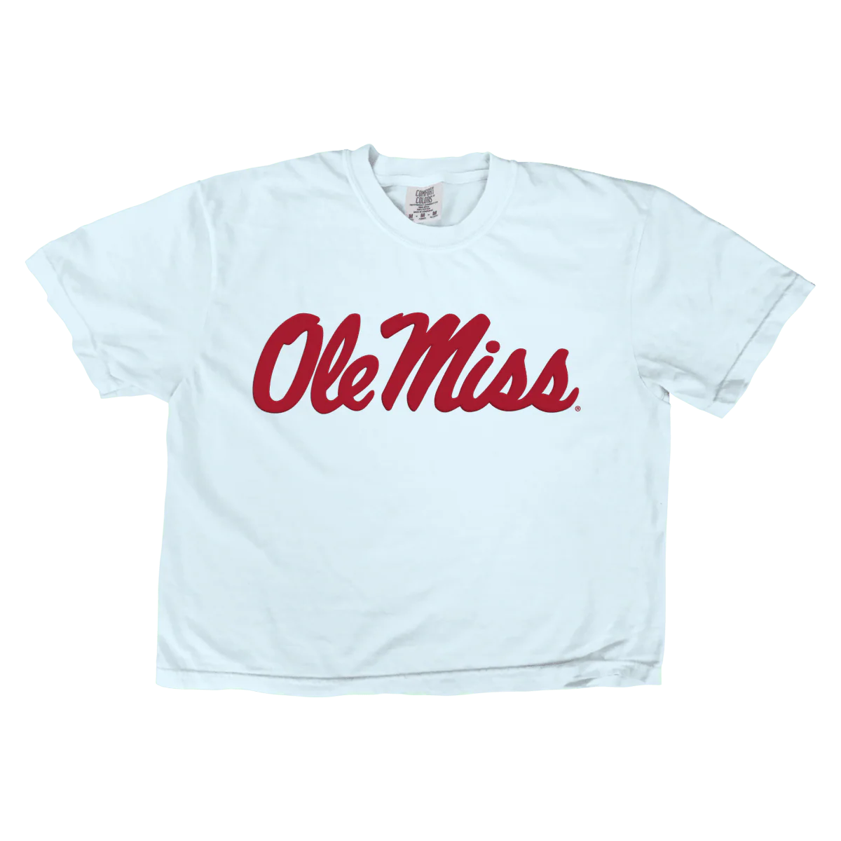 Ole Miss Script Boxy Crop T-shirt