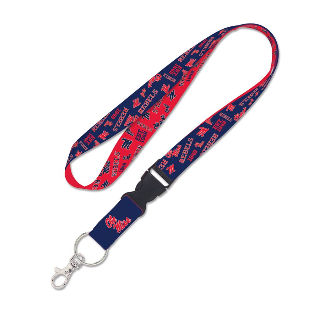 Wincraft Ole Miss Lanyard Reversible Red/Navy