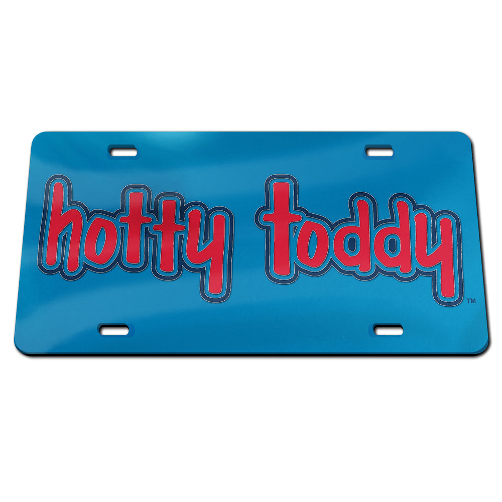 Hotty Toddy Red and Blue License Plate