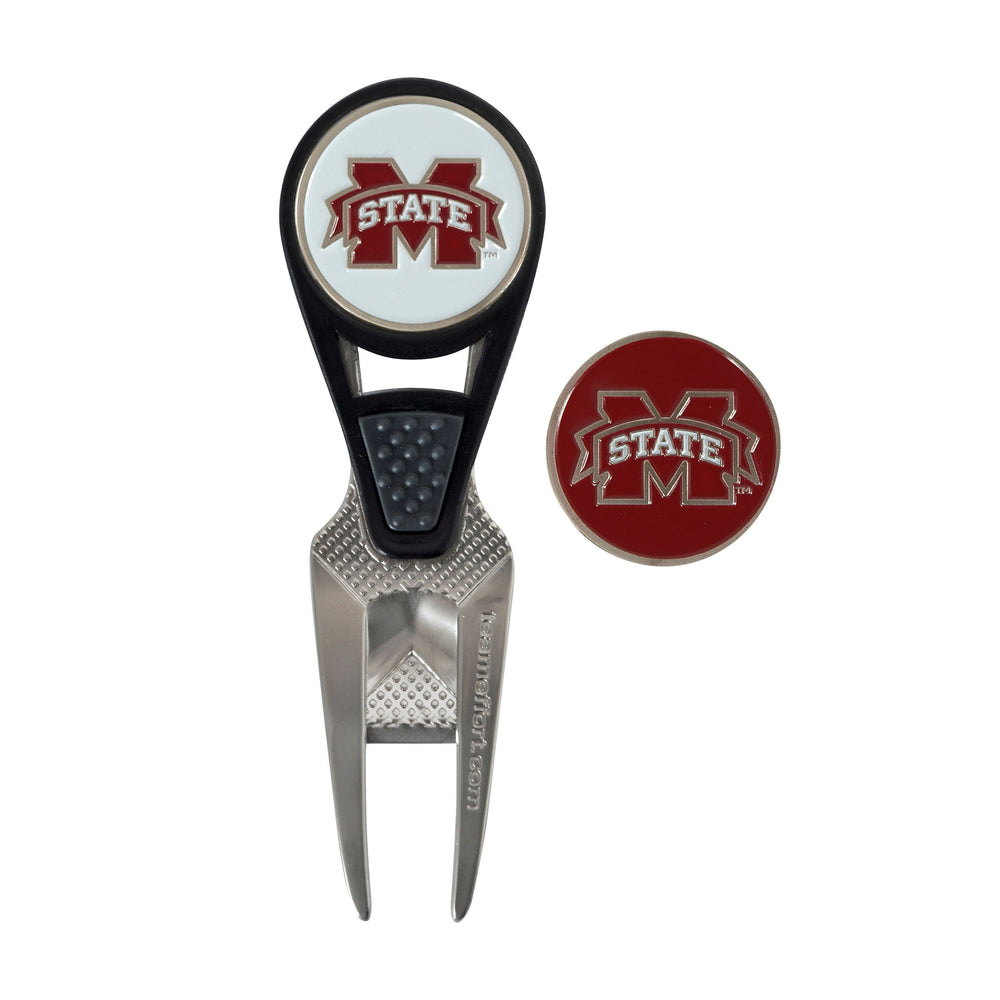 Mississippi State Ball Mark Repair Tool and Ball Markers