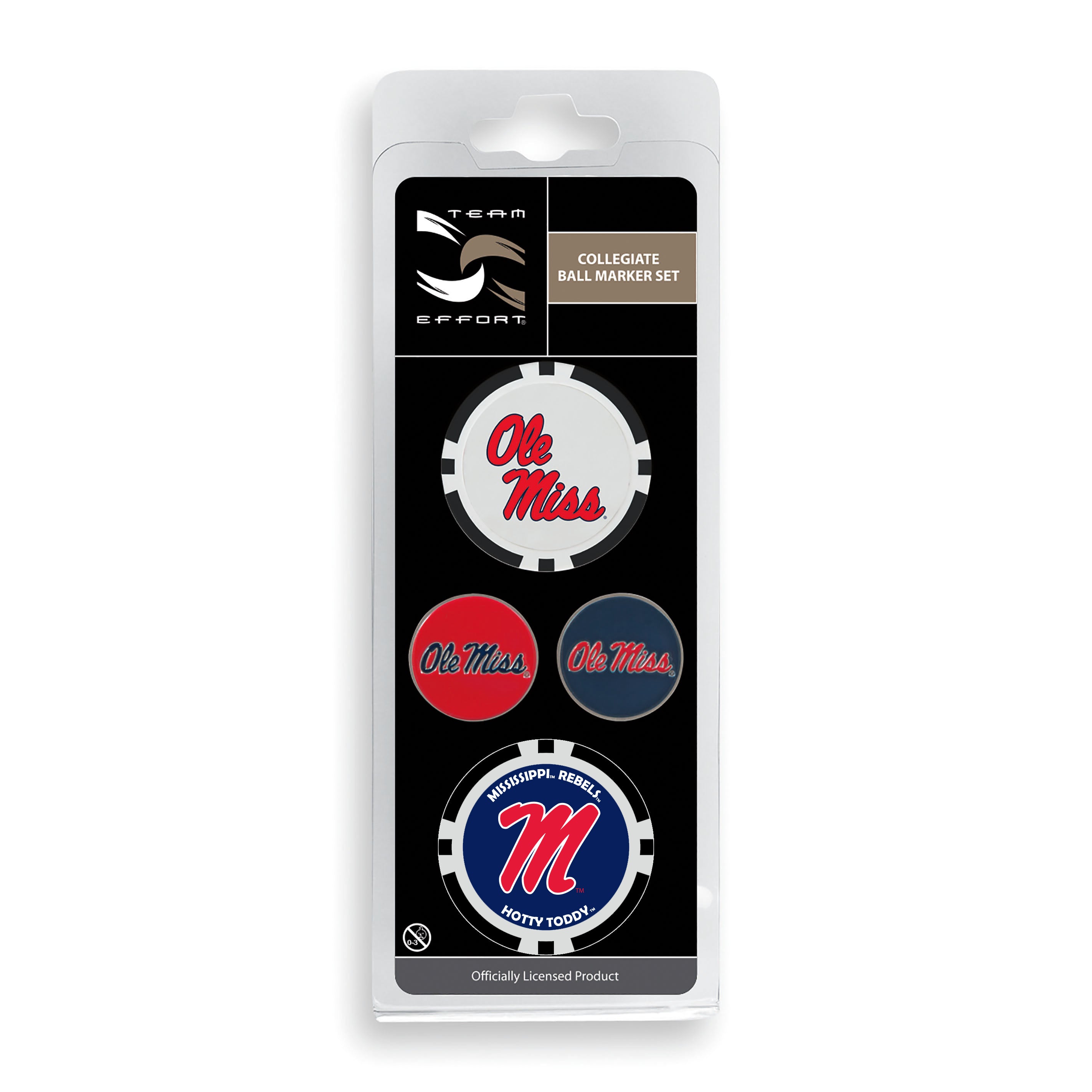 Ole Miss Ball Marker- Set of four