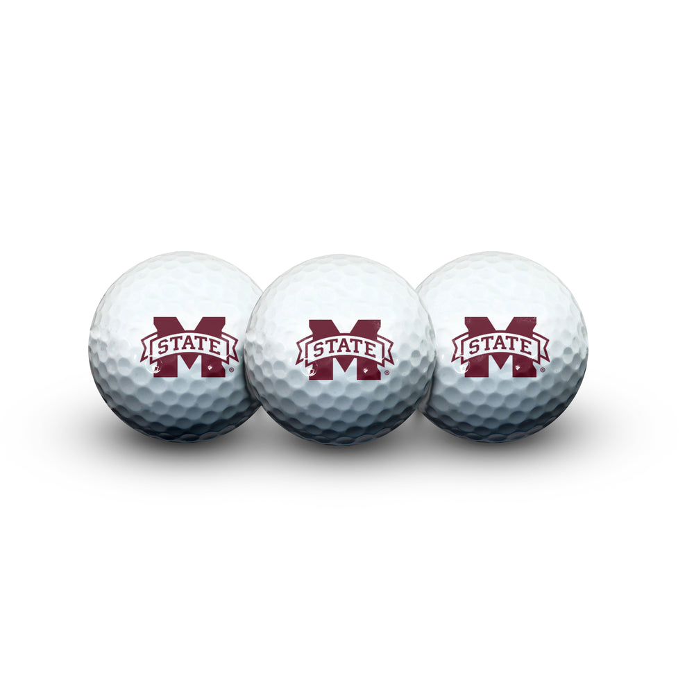 Mississippi State Set of 3 Golf Balls