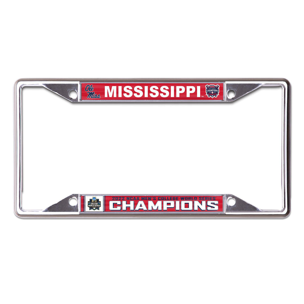 Ole Miss National Champions Car Tag Frame
