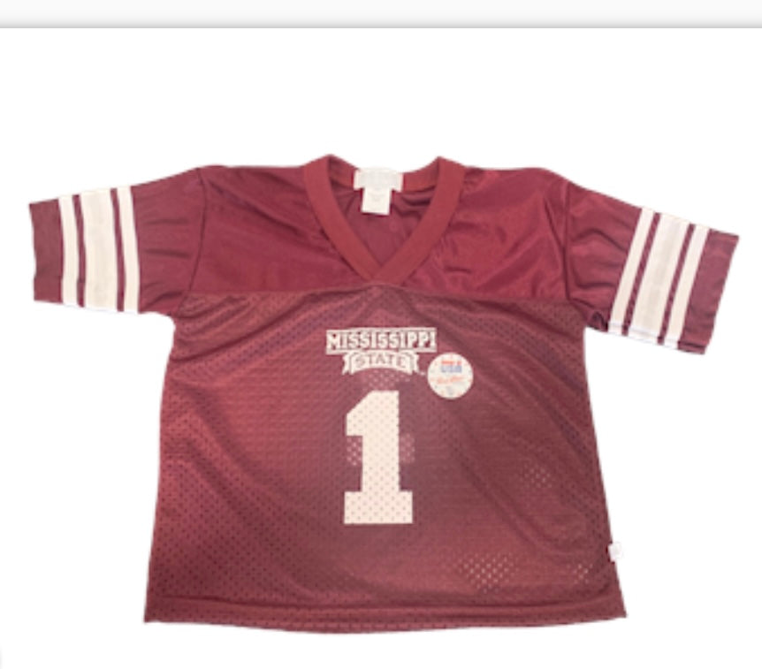 Third Street Mississippi State Youth Football Maroon Jersey