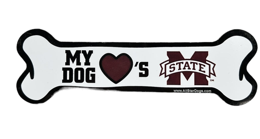 Mississippi State Bone Magnet Decoration