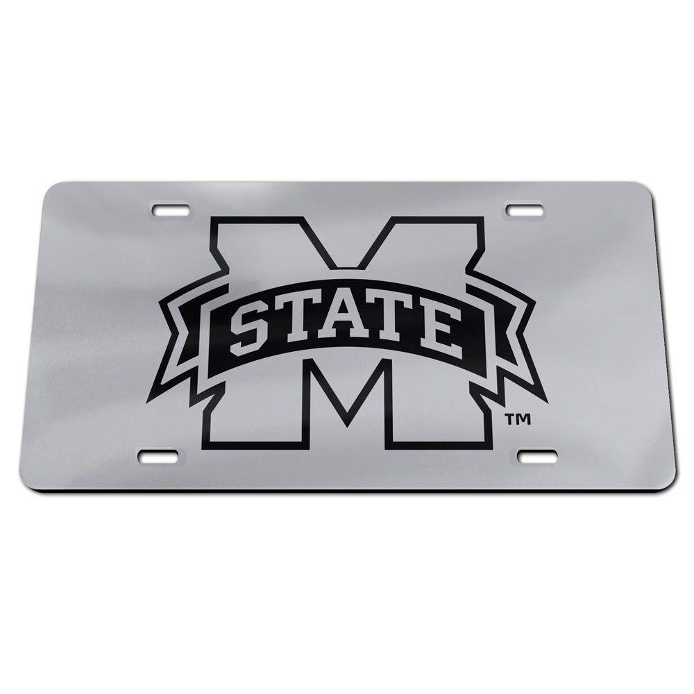 Wincraft Mississippi State Silver Banner License Plate for Vehicles