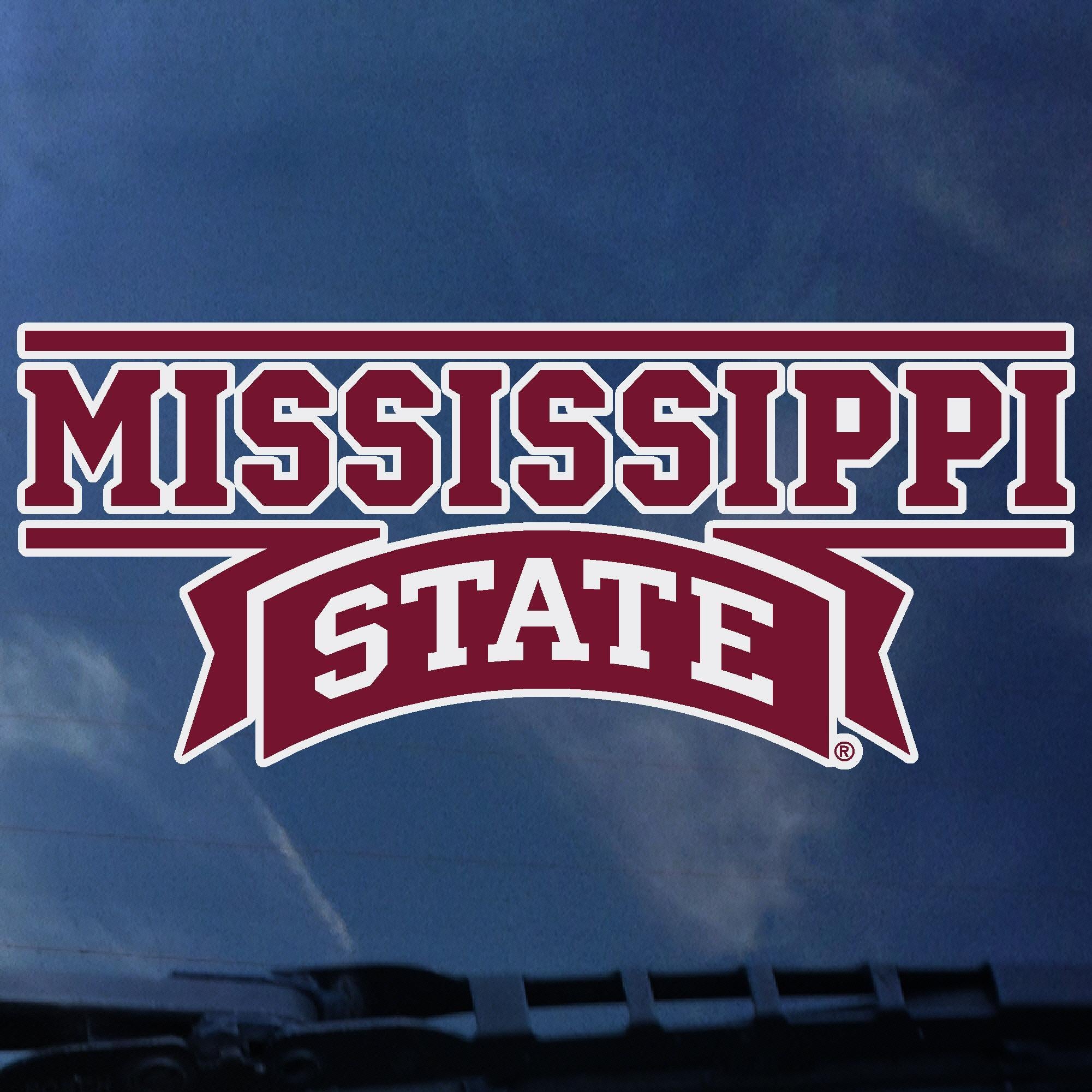 Color Shock Mississippi State Decal for Vehicles