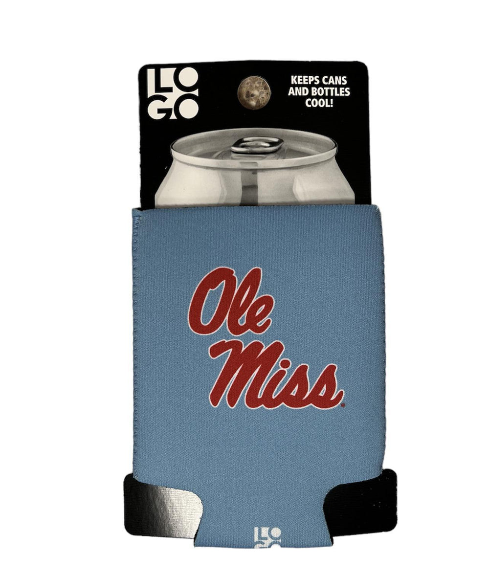 Ole Miss Powder Blue Can Cooler