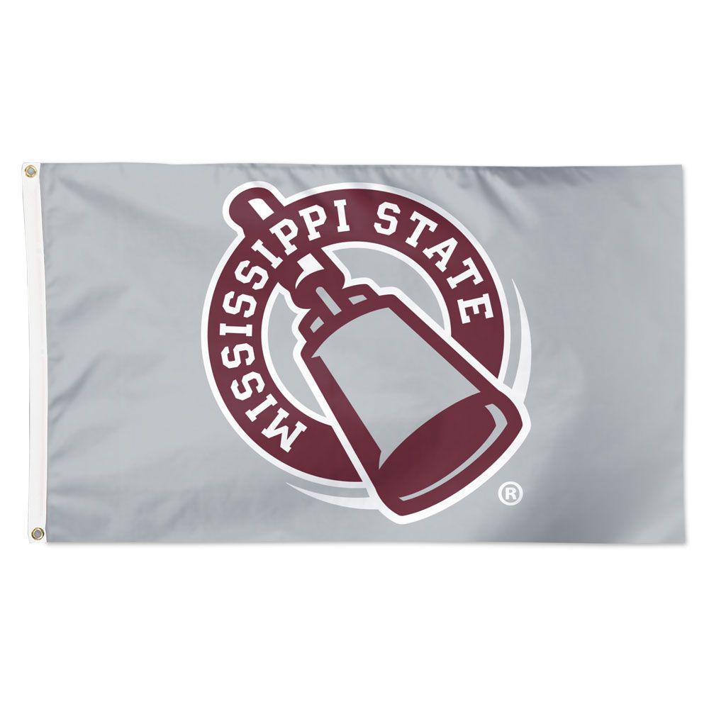 Wincraft Mississippi State Secondary Deluxe Flag with Cowbell, 3X5