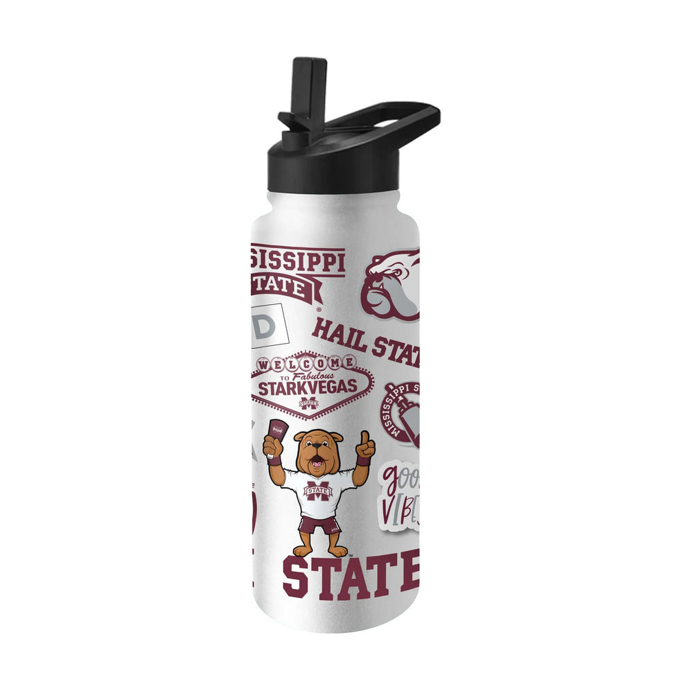 34oz Native Quencher Bottle - Mississippi State University branded drinkware
