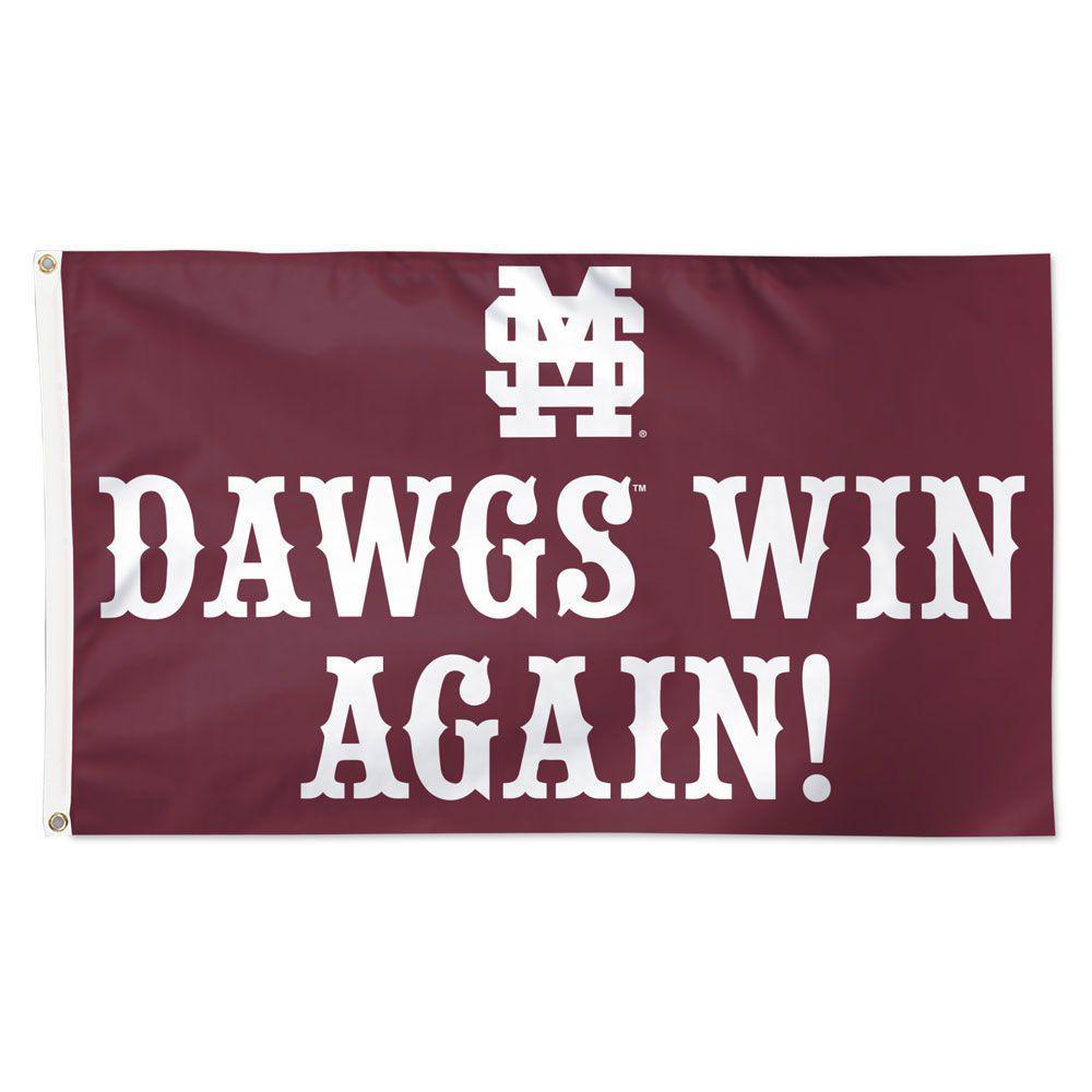 Wincraft Deluxe 3x5 Mississippi State Dawgs Win Again Flag