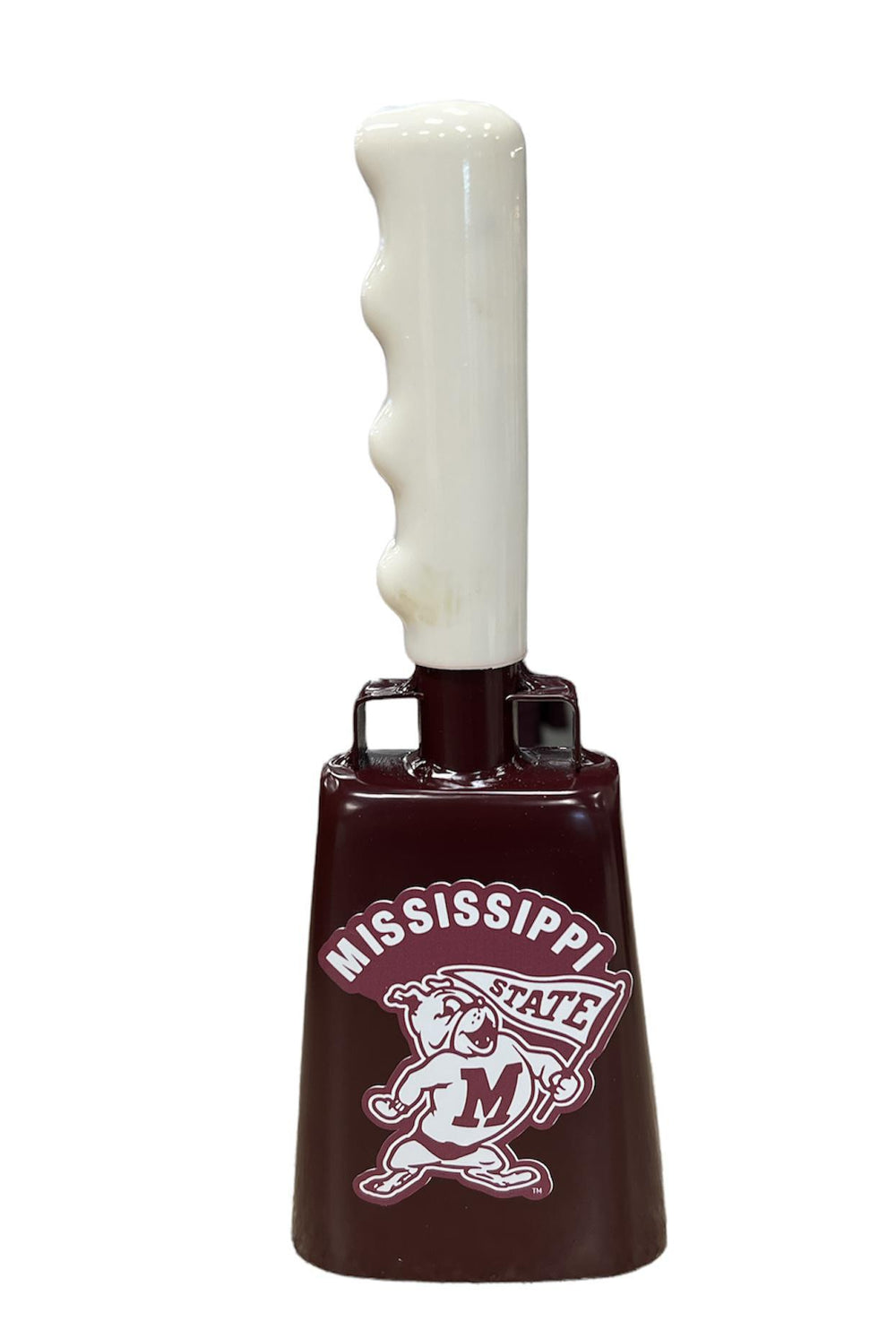 Medium Bully Bell Maroon with Pennant Bully - Mississippi State Gift