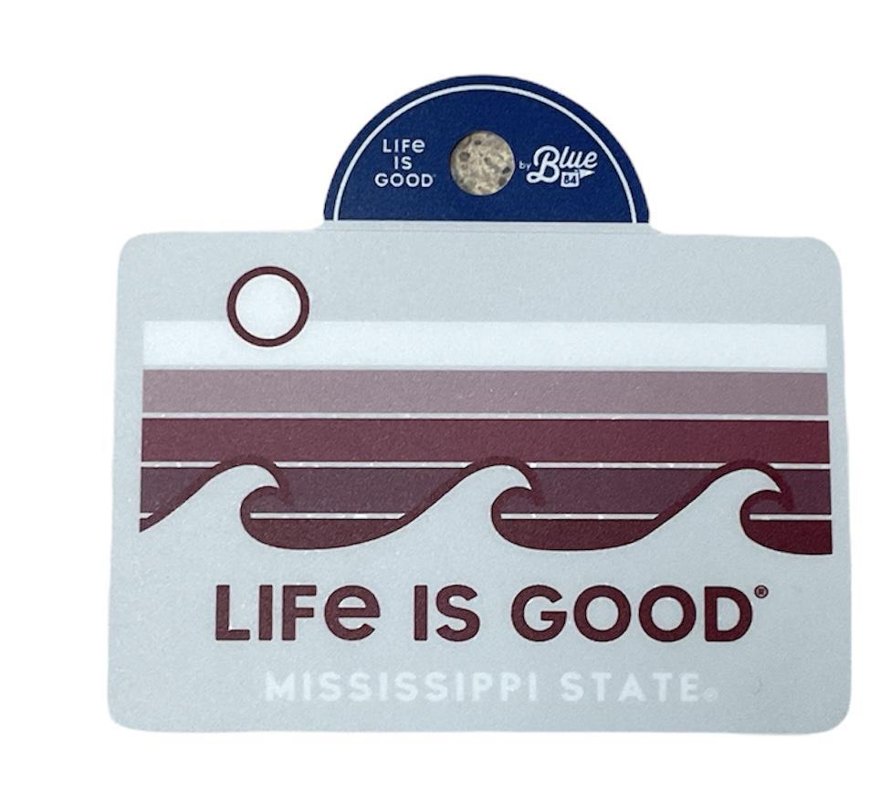 Blue 84 Life is Good Mississippi State University Sticker