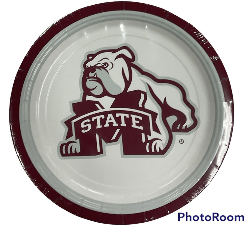 Mississippi State Bulldog 7‚Äù Paper Plate - 12 count