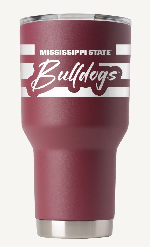 Mississippi State 30oz. Bulldogs Script Tumbler