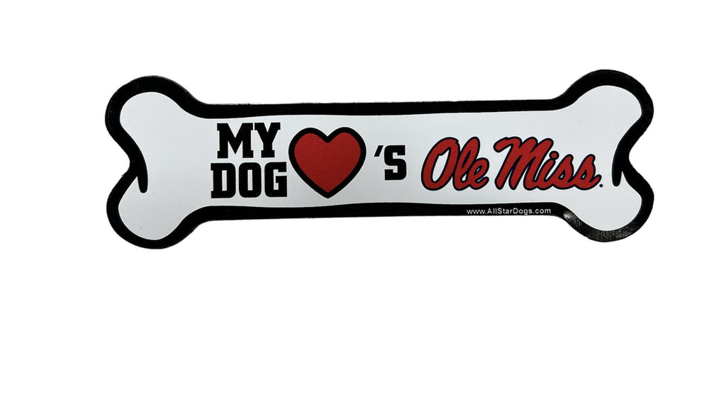 Ole Miss Bone Magnet Home Decor by All Star Dogs