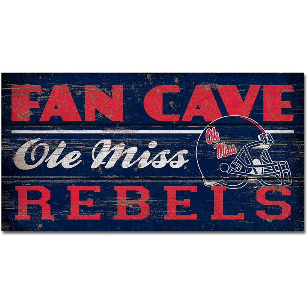 Ole Miss Fan Cave Sign - 11 x 20