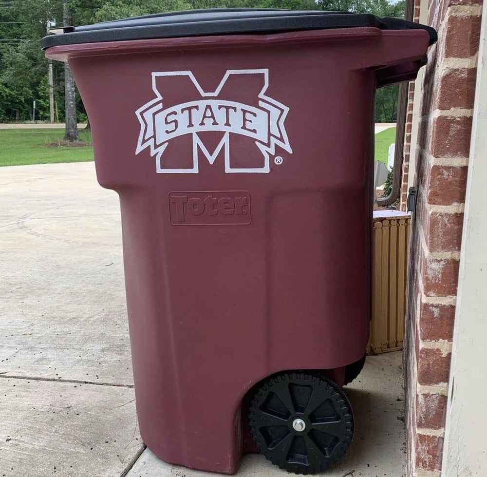 Mississippi State 64 Gallon Toter Fan Can