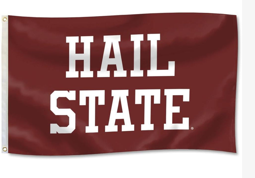 Mississippi State Maroon Hail State 3x5 Flag