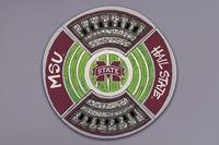 Magnolia Lane Round Stadium Platter for Mississippi State University