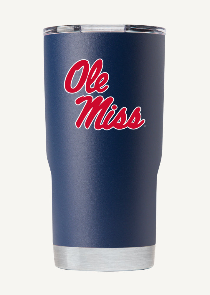 Navy Ole Miss Script 20oz Tumbler