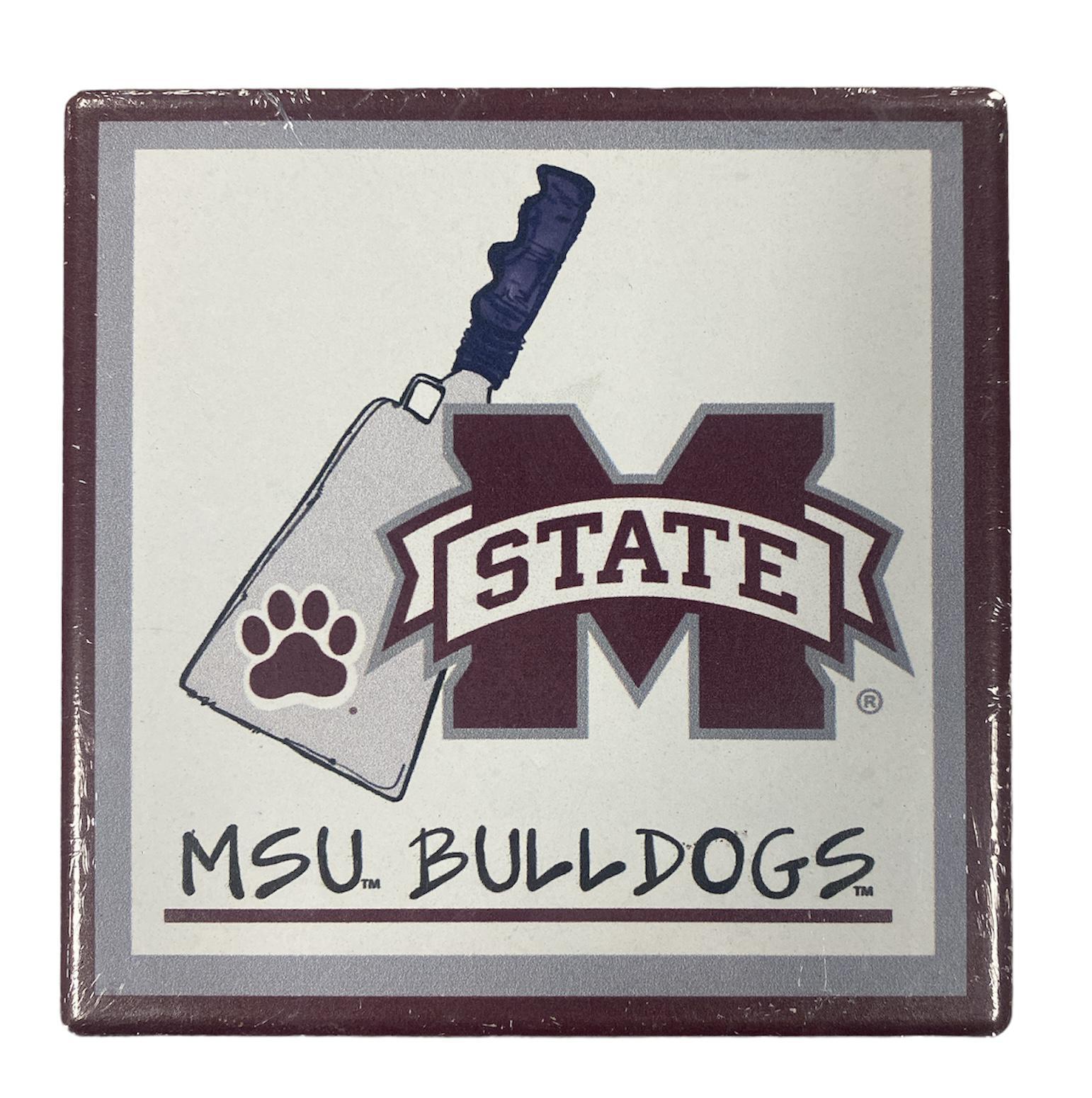 Magnolia Lane 4 Pack Coasters - Mississippi State University Decor