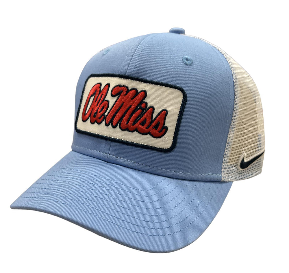 Nike Classic 99 Snap Back Cap in Powder Blue with Ole Miss Embroider –  The College Corner