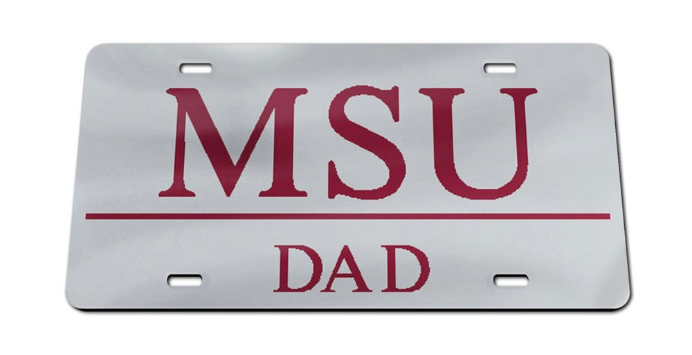 MSU Dad Acrylic Car Tag