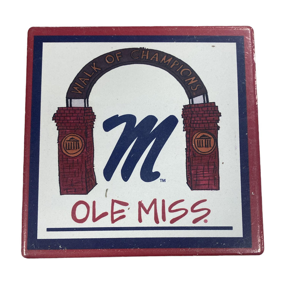 Magnolia Lane 4 Piece Ole Miss Coaster Set