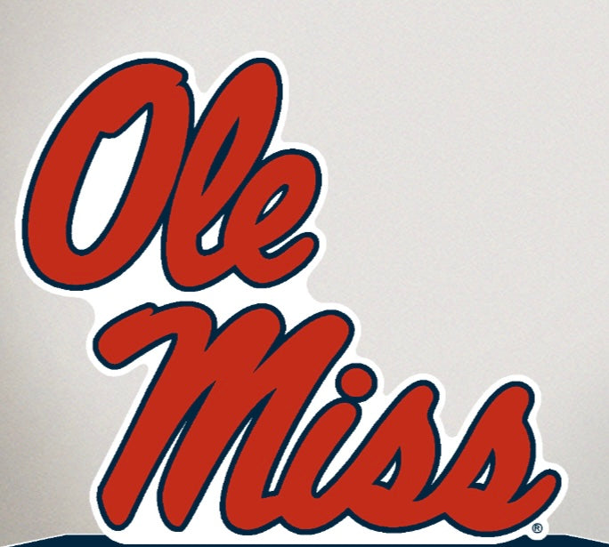 Ole Miss Script Standee Mascot