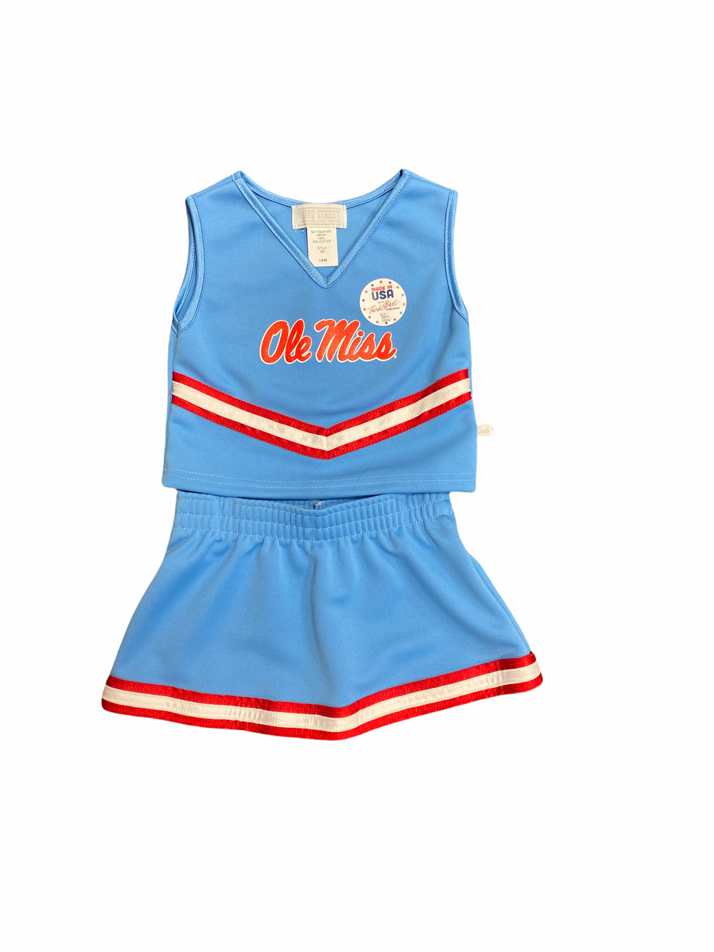 Third Street Ole Miss Powder Blue Cheer Outfit for Kids