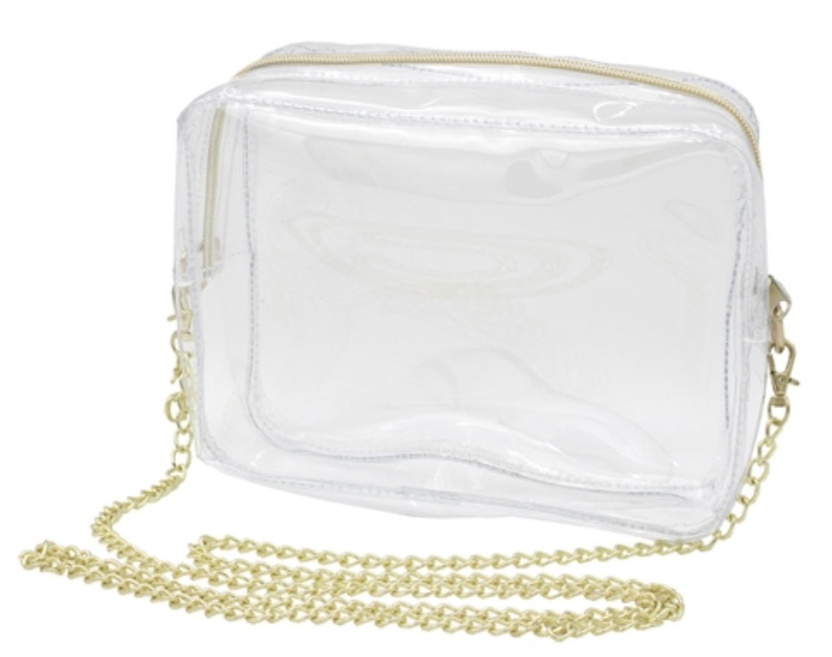Camera Crossbody with Gold Hardware