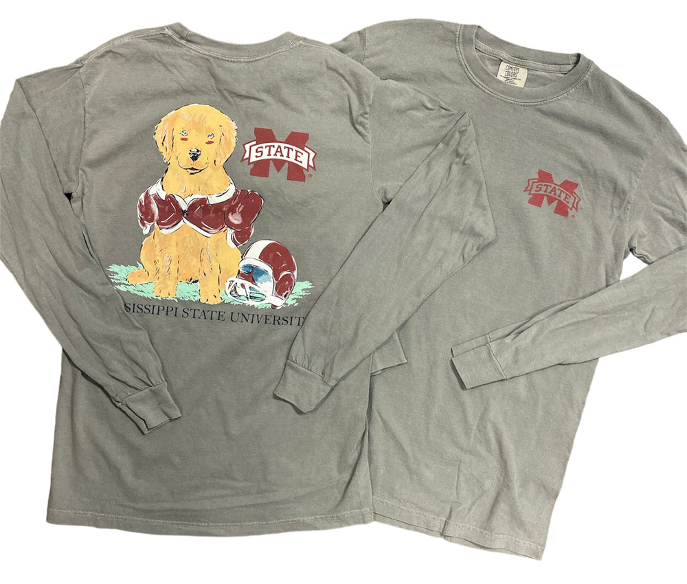 Comfort Color MSU Dog Football T-Shirt