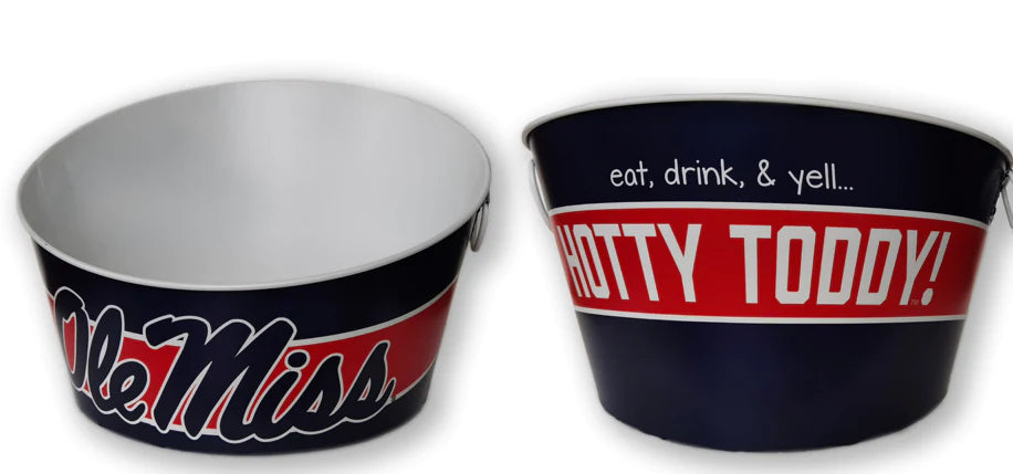 Ole Miss Metal Drink Tub for Tailgating and Home Decor