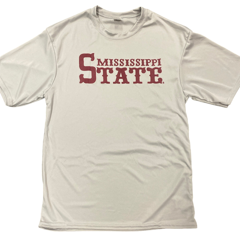 Mississippi State Gray Short Sleeve Dri Fit Men's Tee