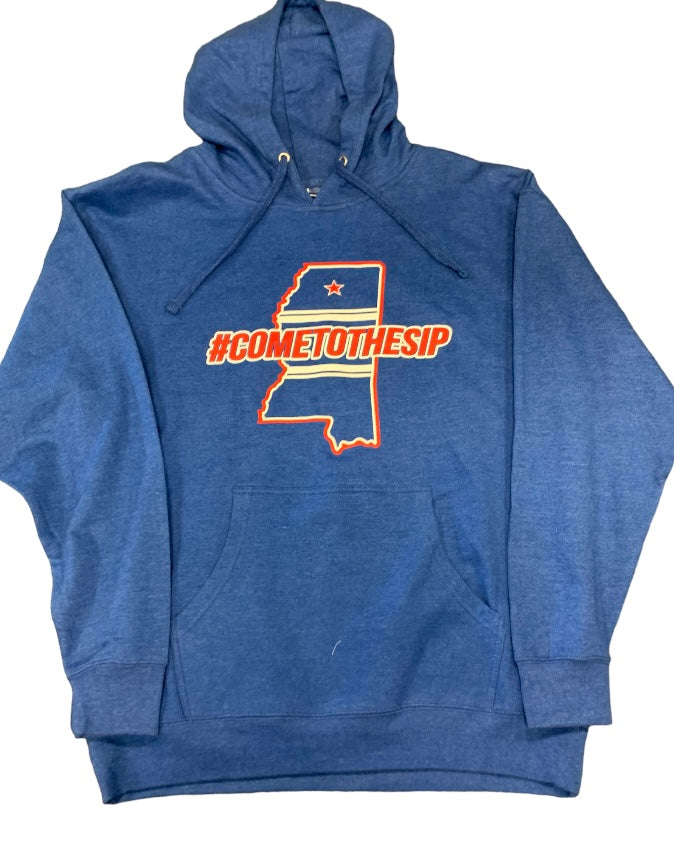 
                  
                    Come to the Sip Unisex Hoodie Sweatshirt in Blue and Red
                  
                