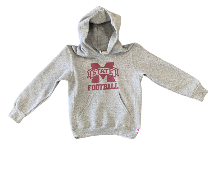 Russell Youth Grey Mississippi State Football Hoodie