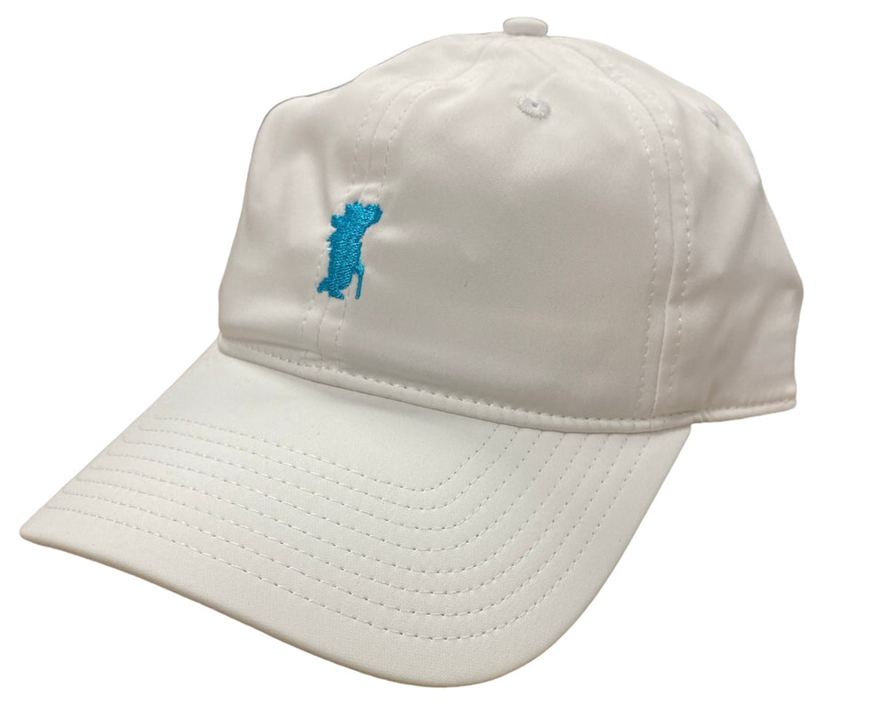 White Hat with Powder Blue Rebel