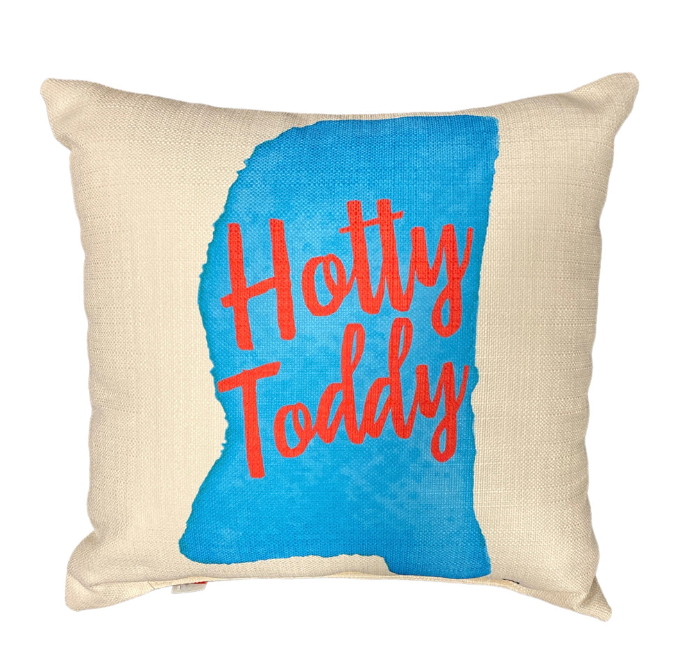 Little Birdie Hotty Toddy MS Pillow - Ole Miss Home Decor Pillow