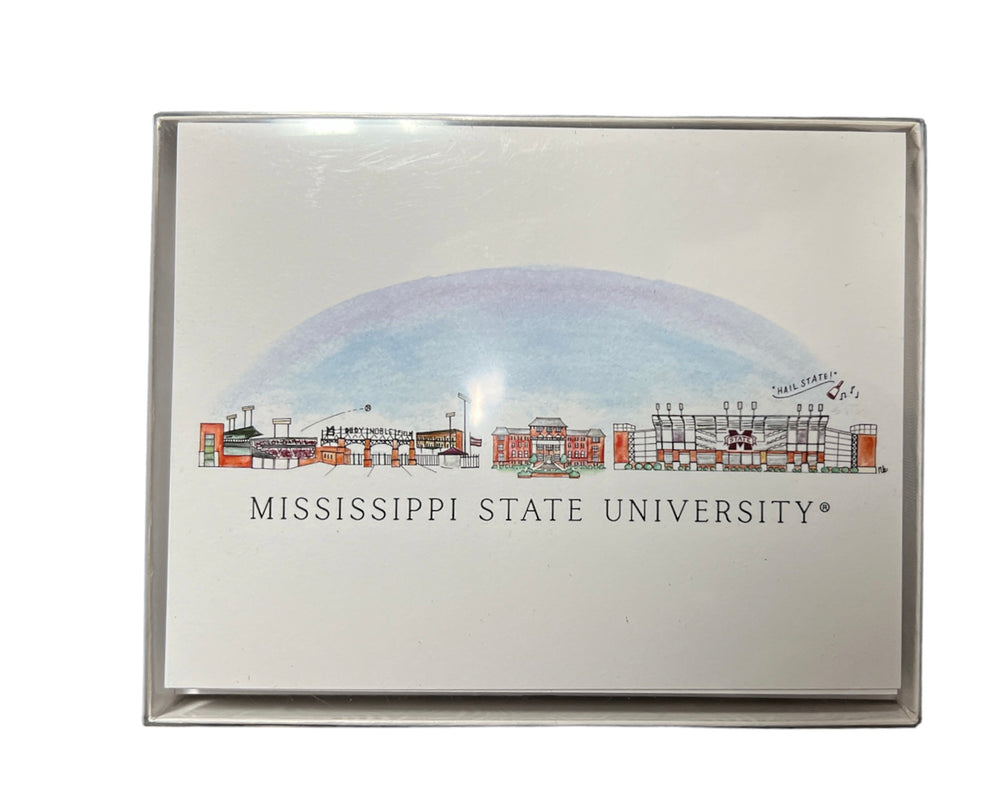Mississippi State Skyline Boxed Note Cards