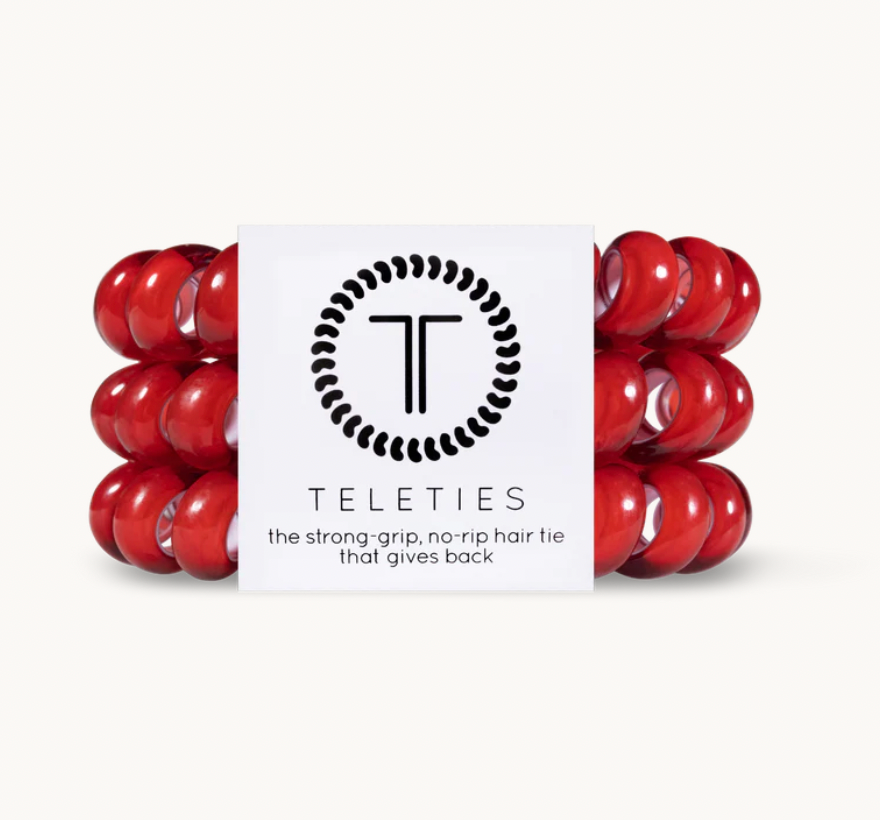 Large Teleties Ponytail Holder - Mississippi State/Ole Miss