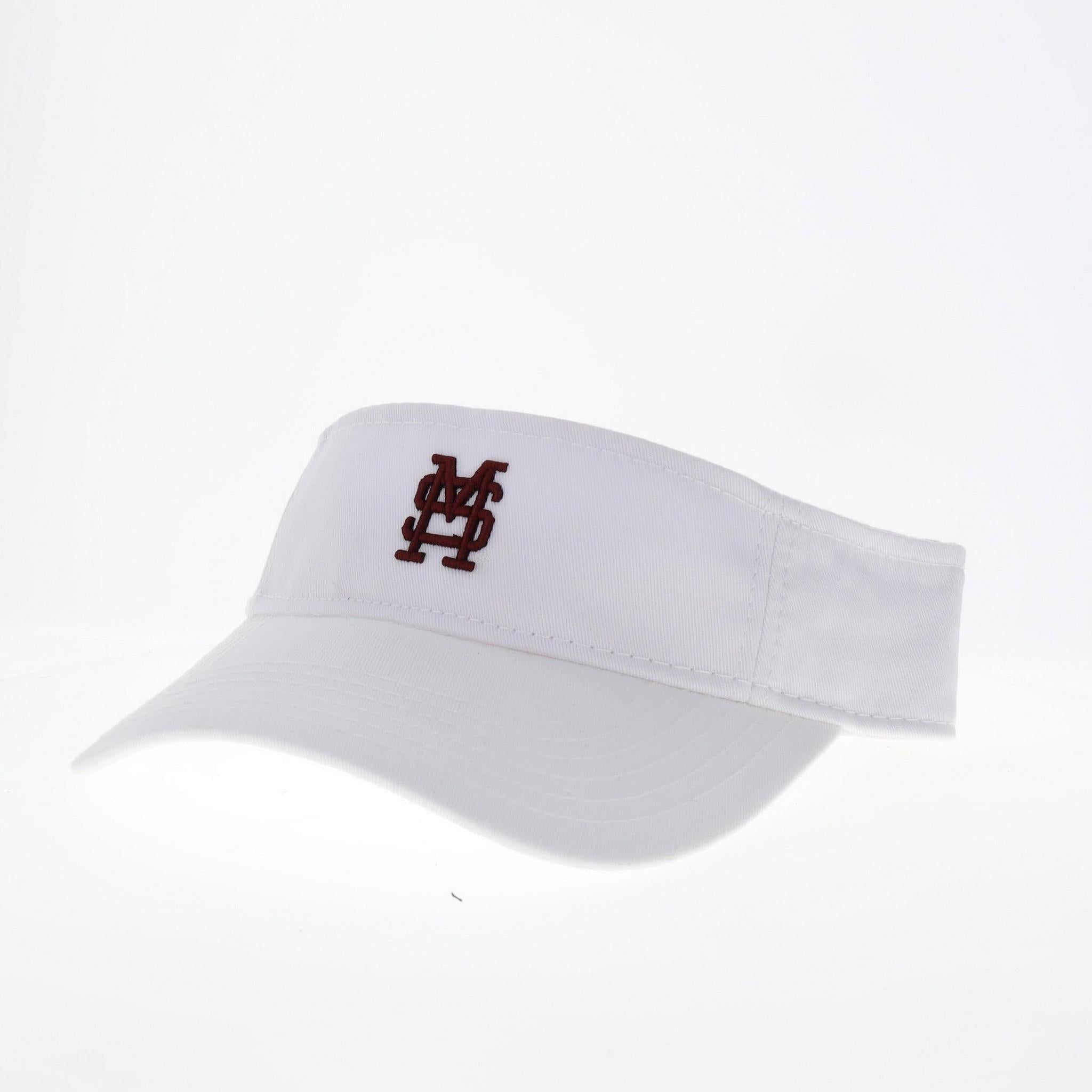 Legacy Visor MSU White M Over S