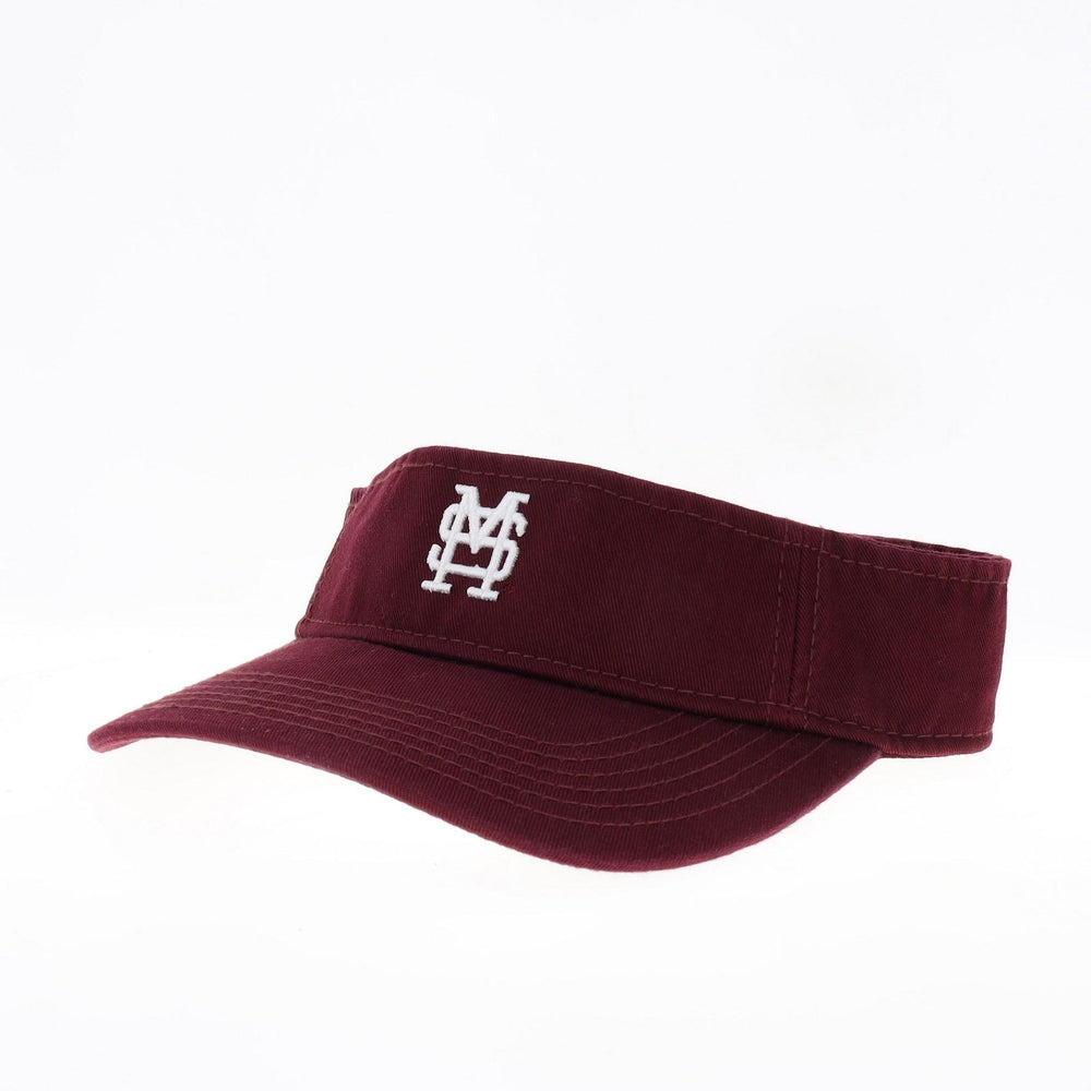 Legacy MSU Maroon Visor with M Over S Design