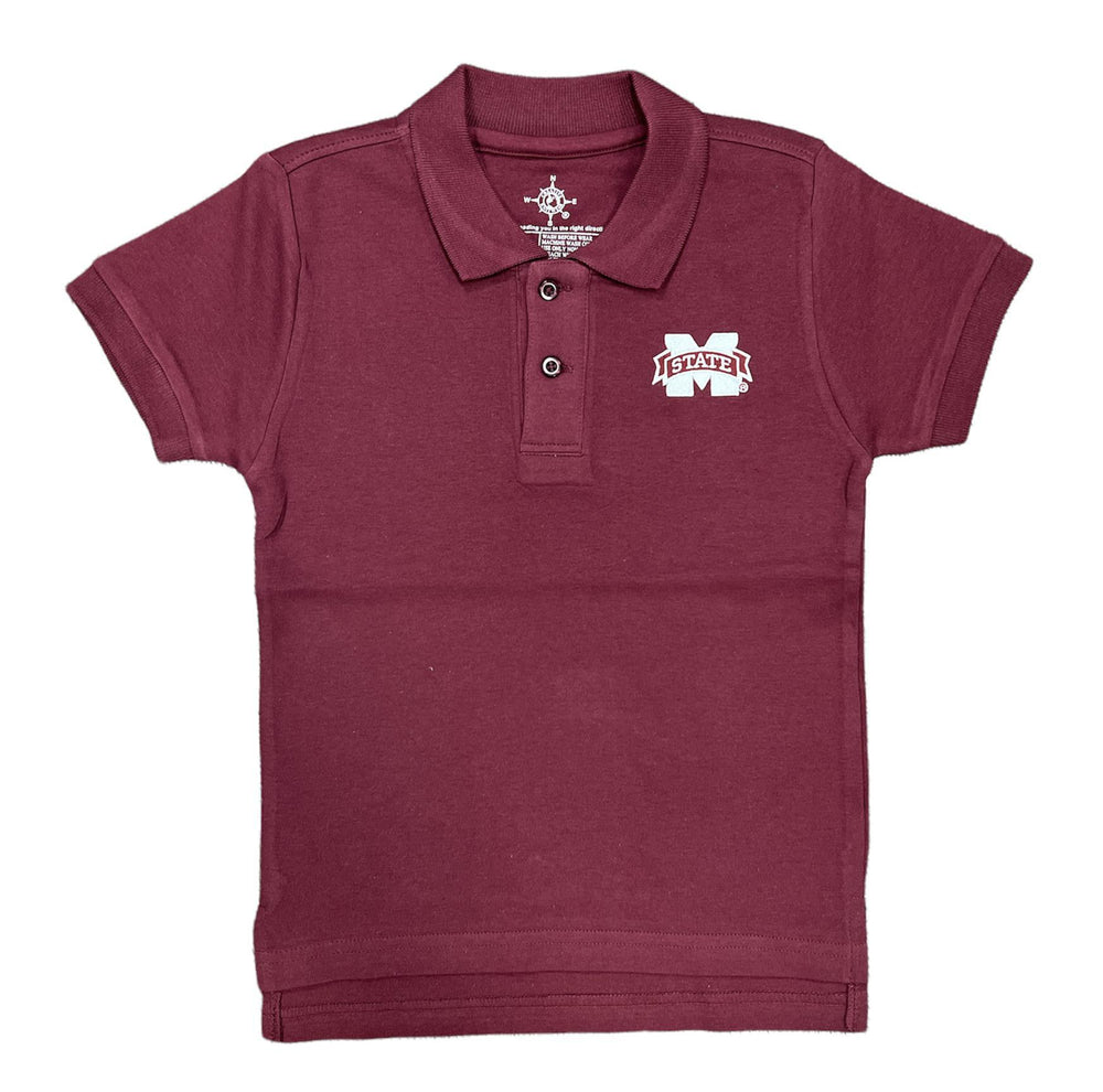 Creative Knitwear Toddler Maroon Polo Shirt - Mississippi State University